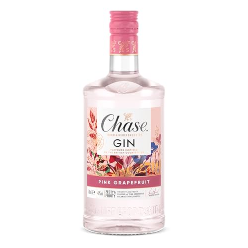 Chase Distillery Pink Grapefruit Gin | 40% vol | 70cl | Inspired by the British Countryside | Zesty & Vibrant | Grapefruit & Juniper | Recommended in a Gin & Tonic