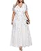 Plus Size Wedding Dress Bride White Women Bridal Shower Formal Long Elegant Sparkly Simple Prom Gowns with Sleeve 2024