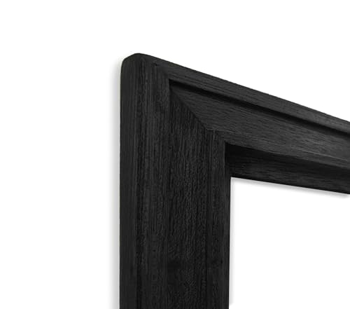 Image of A4 Size Wooden Photo Frame for Wall Decoration, Black Photo Frame with Mat, A4 size Photo Frame for Posters Photos and Artworks