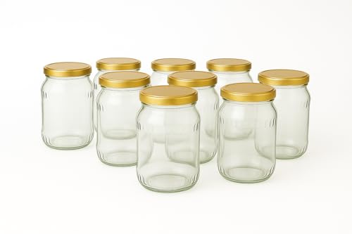 SEPIR Einmachgläser 720 ml mit Golddeckeln–8/16/24/32/40/48er Vorratsgläser mit für Schraubdeckel–Glas Marmelade,Honig,Gurken,Paprika,Obst,Einmachglas,Einweckgläser,Schraubgläser (24, GOLD, 720) SEPIR Einmachgläser 720 ml mit Golddeckeln–8/16/24/32/40/48er Vorratsgläser mit für Schraubdeckel–Glas Marmelade,Honig,Gurken,Paprika,Obst,Einmachglas,Einweckgläser,Schraubgläser (24, GOLD, 720)