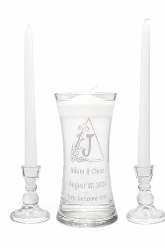 Personalized Floating Candle Unity Set, Perfect for Wedding, Anniversary, or