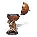 EIRWHYS Globe Bar Wine Stand Atlas Design 16.5