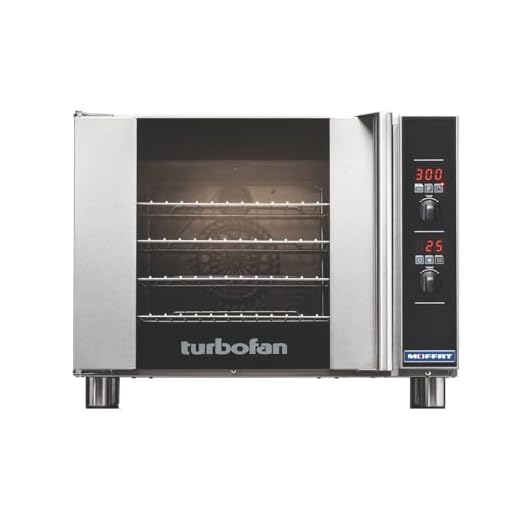 Moffat E31D4 Turbofan Electric Countertop Convection Oven, (4) 1/2 Size Sheet Pan Capacity & Digital Controls