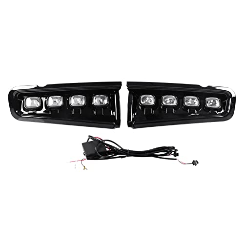 Autorder Custom Fit for LED DRL Daytime Running Lamps Ford Bronco 2021 2022 2023 Accessories Front Bumper Built-In DRL Fog Light Turn Signal LightsÂ with Amber/White Light