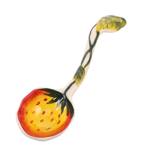 CIYODO Cucharas para Sopa y Postres Diseño y Divertido Mango para Seguridad para Yogur Helados y Platos Calientes