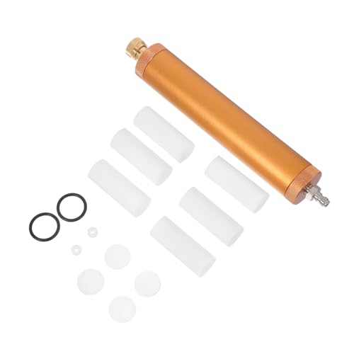 STOBOK Metal Oil-Water Separator Filter for High Pressure Pump for 30MPA Gas Compressor Manual Drain and Gauge