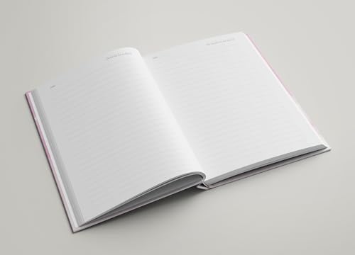 Image of AccuPrints wiro Hard bound Size -A5 (6 by 9 inch) Notebook Diary Ruled 200 pages-Notebook Diary Parent (Pink Unicorn Hard)