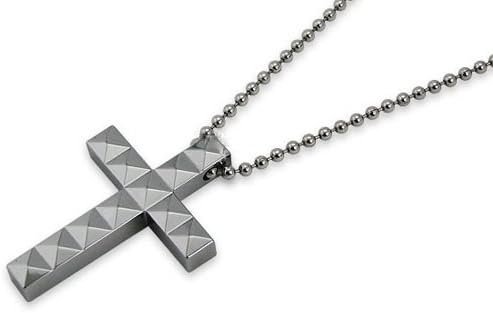Tungsten Carbide Cross Pendant