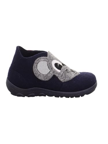 Superfit Jungen - Schuhe HAPPY Slipper, Modern, BLAU/GRAU 8100, 26