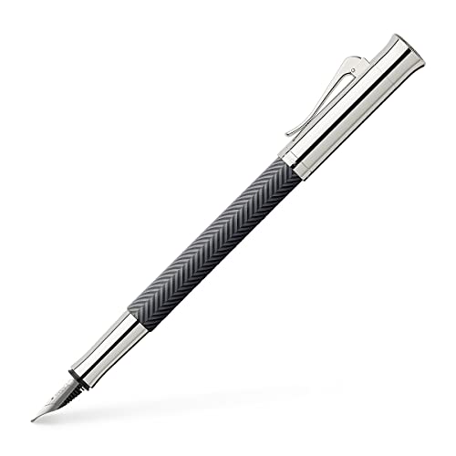 Graf von Faber-Castell Stylo Plume Guilloche Ciselé Anthracite 146703 Plume B