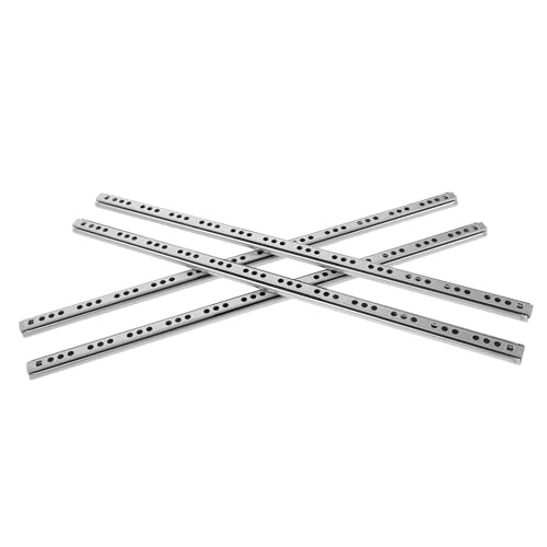 SHINEOFI 4 Pares Correderas para Cajones de Acero Rodamiento de Bolas y Amortiguación Silenciosa, Rieles de Extensión Total para Muebles de Cocina y Aplicaciones Comerciales