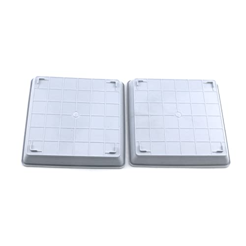 Pufguy Plant Saucers White Plant Tray 5.9" X 5.9" Square Drip Trays Planter Pots - 10Pcs #TOP4