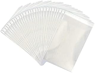 Sabco - 200 pcs Clear Display Bags - Cello Bags OPP - Self Seal Cellophane For Presentation - Food Safe - 10 Sizes - Ideal For FBA Cards Envelopes Pictures (6.5 x 9")