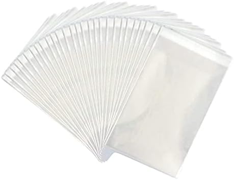 Sabco - 100 Clear Display Bags- Cello Bags OPP- Self Seal Cellophane For Presentation - Food Safe -10 Sizes - Ideal For FBA Cards Envelopes Pictures (7.8 x 9.8")