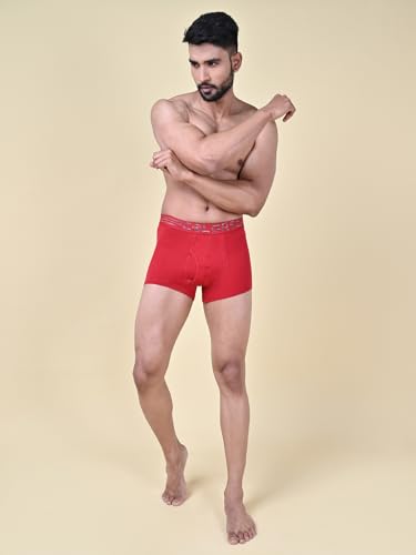 Image of Rupa Colors Solid Trunk for Men, Cotton Blend, Outer Elastic, Regular Fit, Pack of 1