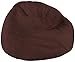 Flash Furniture Oversized Solid Brown Bean Bag Chair for Kids and Adults