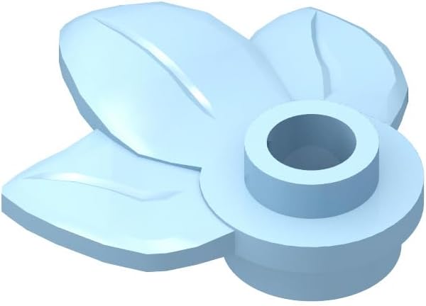 Classic Green Plant Plate Bulk, Round 1x1 with 3 Leaves 500 Piece, Compatible with Lego Parts and Brick Pieces: 1x1 Green (Color: Green)
