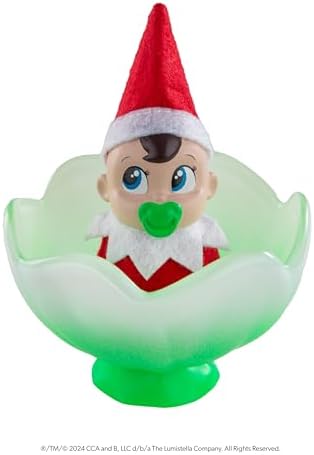 The Elf on the Shelf Frost Pips Mini Blooms | Baby in Magical Frost Flower | Elf Babies (Boy with Blue Eyes)