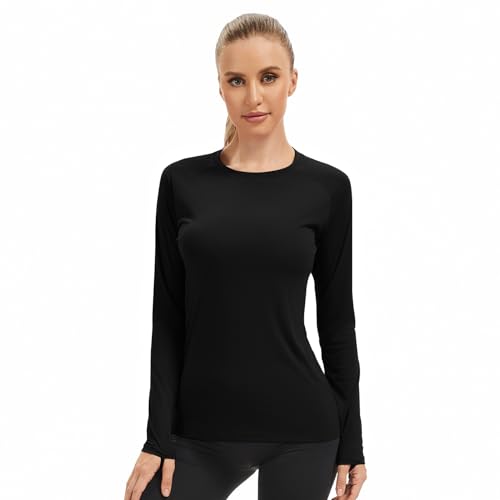 UVSAI Women's UPF 50+ Quick Dry Long Sleeve Shirt Lightweight Moisture Wicking Tee for Outdoor Hiking Running Work Out by UVSAI - Used condition - Image 5