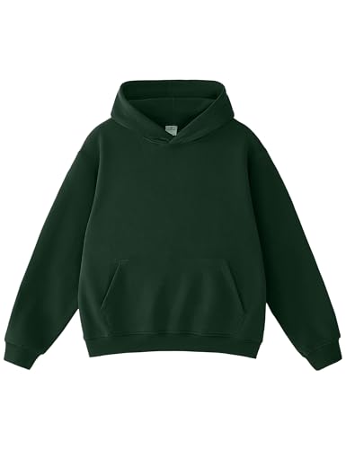 FAIABLE Mens Super Soft Oversized Hoodie Pullover Acid Wash Hoodie Heavyweight 2026 Fashion Hoodies & Sweatshirts Big and Tall Hoodies for Men Women Couples Dark Green