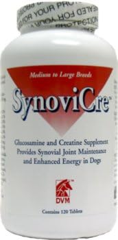 SynoviCRE, 600/500mg for Medium and Large Dogs, 120 Tablets