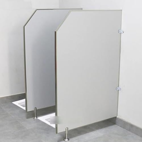 Pantalla de privacidad para orinario, con esquina de acero inoxidable para bar, jardín de infantes, lugares públicos, divisor de orinal montado en el suelo (1 unidad)