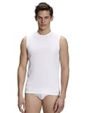 FALKE Herren Unterhemd Daily Comfort Muscle-Shirt 2-Pack, Baumwolle, 2 Stück, Weiß (White 2000), XL