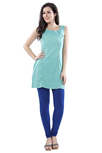 Image of TRASA Ultra Soft Cotton 4 Way Stretchable Churidar Solid Regular and Plus 20 Colours Leggings for Womens and Girls -Sizes :-M, L, XL, 2XL, 3XL, 4XL, 5XL, 6XL
