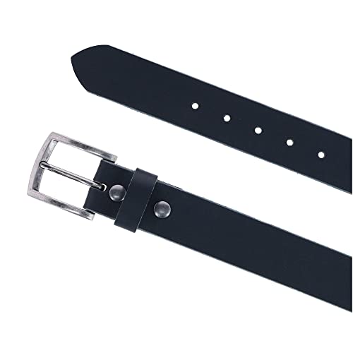 CTM Men's Big & Tall Bridle Belt with Removable Buckle2