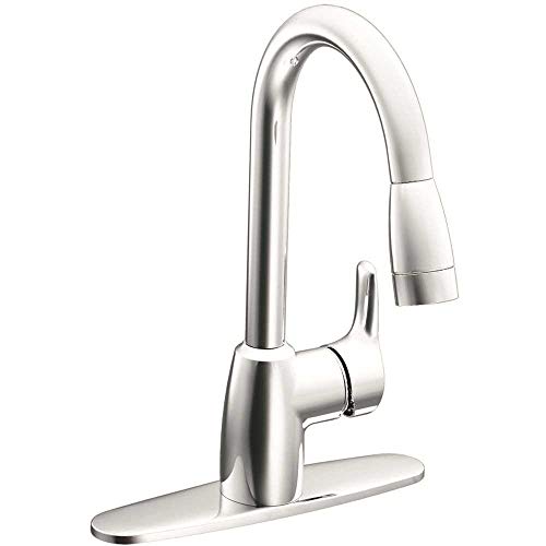 Best Seller Cleveland Faucets CA42519 Baystone Single-Handle Kitchen Faucet with Pull-down Spray, Chrome