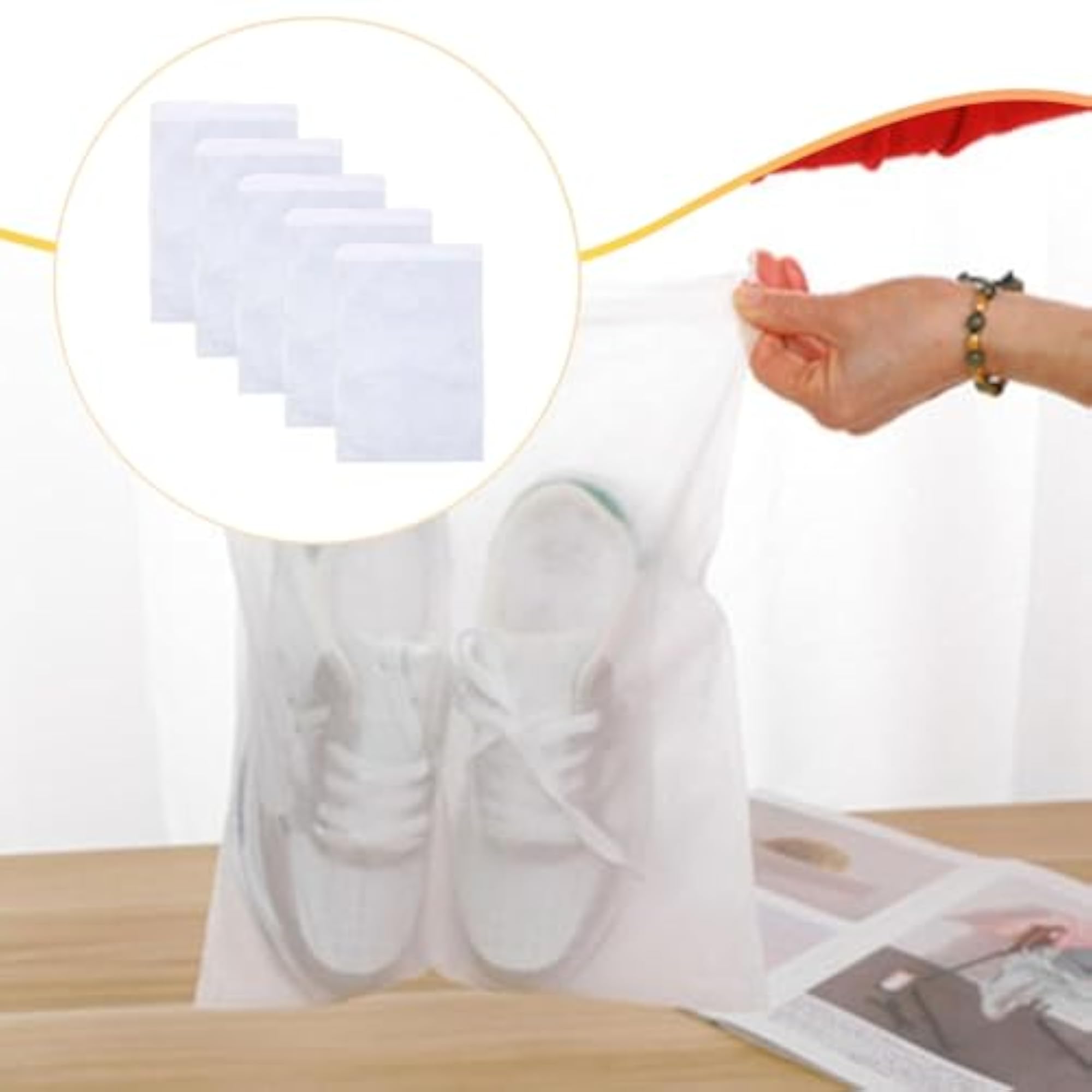 5X Non Woven Shoe Storage Bags, Portable Travel Essentials