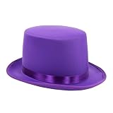 Realizzato in pratico tessuto di poliestere, questo cappello a cilindro in stile mago combina moda e comfort leggero, perfetto per feste a tema teatrale e dichiarazioni di moda quotidiane