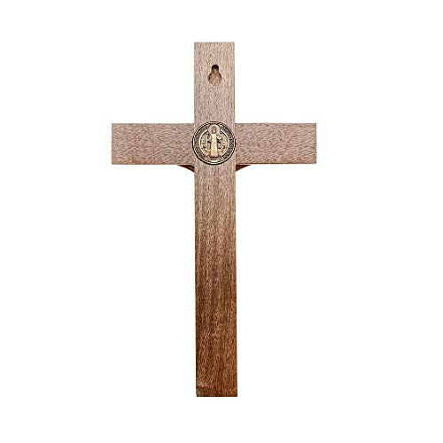 Intercession Wall Wood Cross Crucifix (10 In - Antique Gold) #TOP1