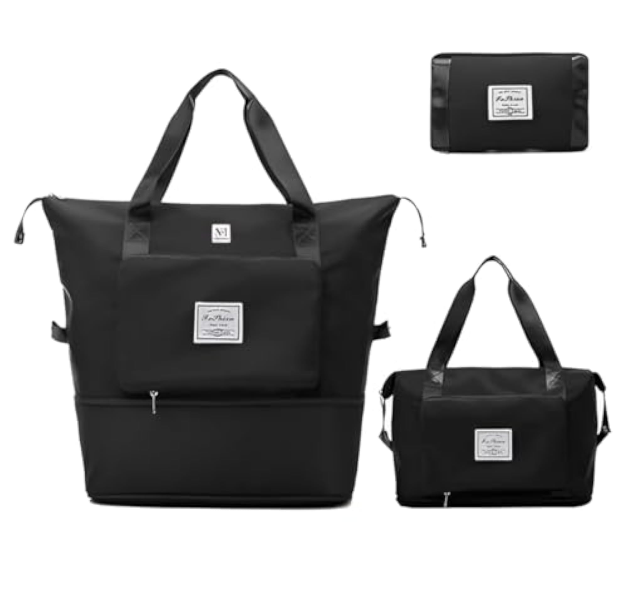 Nylon Foldable Travel Bag, 41 Litres, for Women & Men