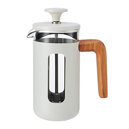 La Cafetière Pisa Cafetière, 3-Cup/35ml, Heat-Resistant Borosilicate Glass and Stainless Steel with Easy-Grip Plunger