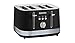 Morphy Richards Illumination black 4 slice toaster (248020)
