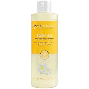 Pranaturals Body Oil with Polynesian Monoi 250ml – Naturally Derived Formula – Vegan and Cruelty Free