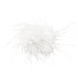 オーストリッチフェザーブローチ コサージュピン レディース ガールズ ヘッドピース ヘアクリップ, 羽, 宝石なし