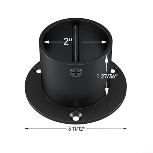Anclaje de brida para poste redondo de 50mm y soporte de barandilla exterior 8