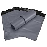 9x12 50 Mailing Bags Self Seal Grey Parcel Bags | Plastic Envelopes Medium Mailing Bags, Postage Bags, Shipping Bags | Tear Proof Delivery Bags for Parcels Packing