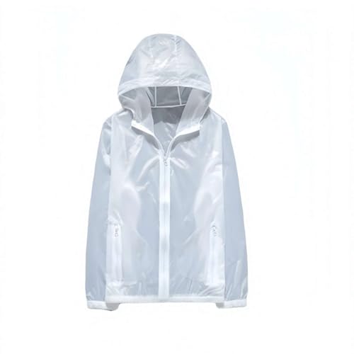 Veste d'été à capuche Gerrit blanche XL en tissu léger et respirant
