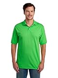 Jerzees Polo de manga corta para hombre, mezcla de algodón, cierre de dos botones, ajuste regular, tallas S-5x, Kiwi - Dri-power, X-Large