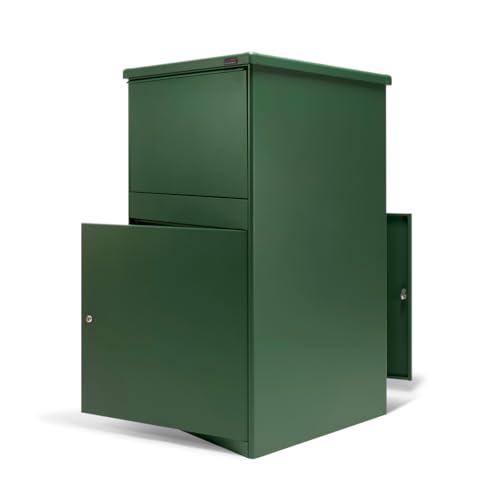 Penn Elcom PBX Parcel Box | Receive Multiple Unattended Deliveries | 2 Year Warranty | Weather Resistant | Anti Theft | Secure Keylock (Large Parcel Box, Green)