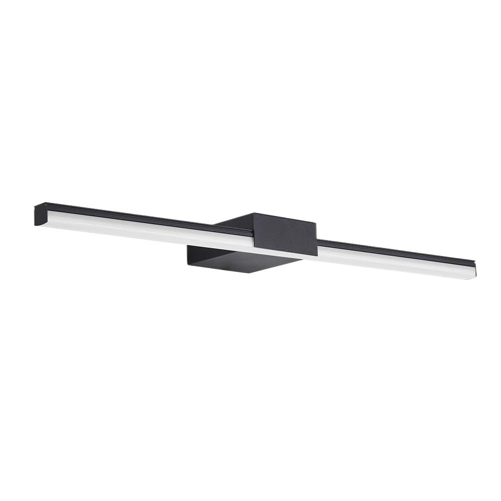 Lámpara de pared LED en aluminio blanco y luz cálida para baños modernos