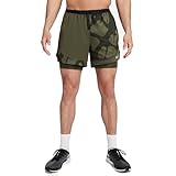 Nike Dri-FIT Stride Run Division Men's 2-in-1 Running Shorts (US, Alpha, XX-Large, Regular, Regular, Cargo Khaki)