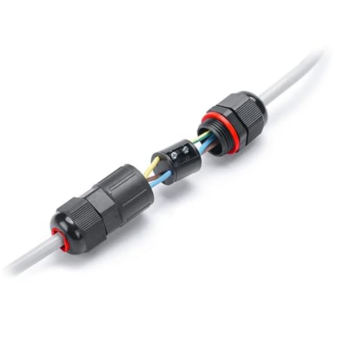 Conector de 3 pines para iluminación exterior de 250V con prensaestopas 6