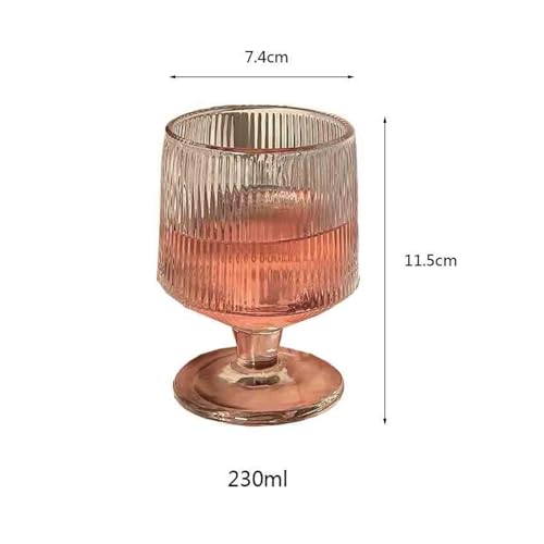 Cristalería transparente acanalada y contenedores de bebidas estriados de 8 oz 3