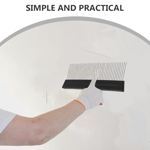 DIYEAH Putzstrukturwerkzeug: Breiter Strukturkamm – Malwerkzeug mit Leinenoptik für Wände – Wandmusterersteller aus Edelstahl für Feinputz