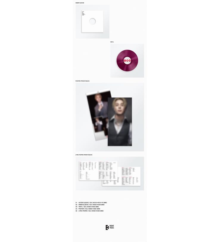 B.T.S ARIRANG [Standard Vinyl Ver.] The 5th Album (Jimin Burgundy