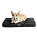 Bedsure Cuscino Per Cane Piccolo - Cuscini per Cani Taglia Piccola Tappeto Cane Cuscino Cane Interno Cuscino Cuccia Cane Impermeabile 76x50 cm Nero Lavabile